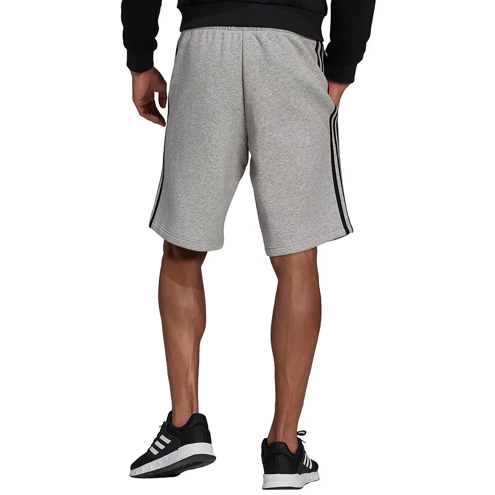 Big & Tall adidas 3-Stripe Fleece Shorts 7 Big & Tall adidas 3-Stripe Fleece Shorts - Image 7