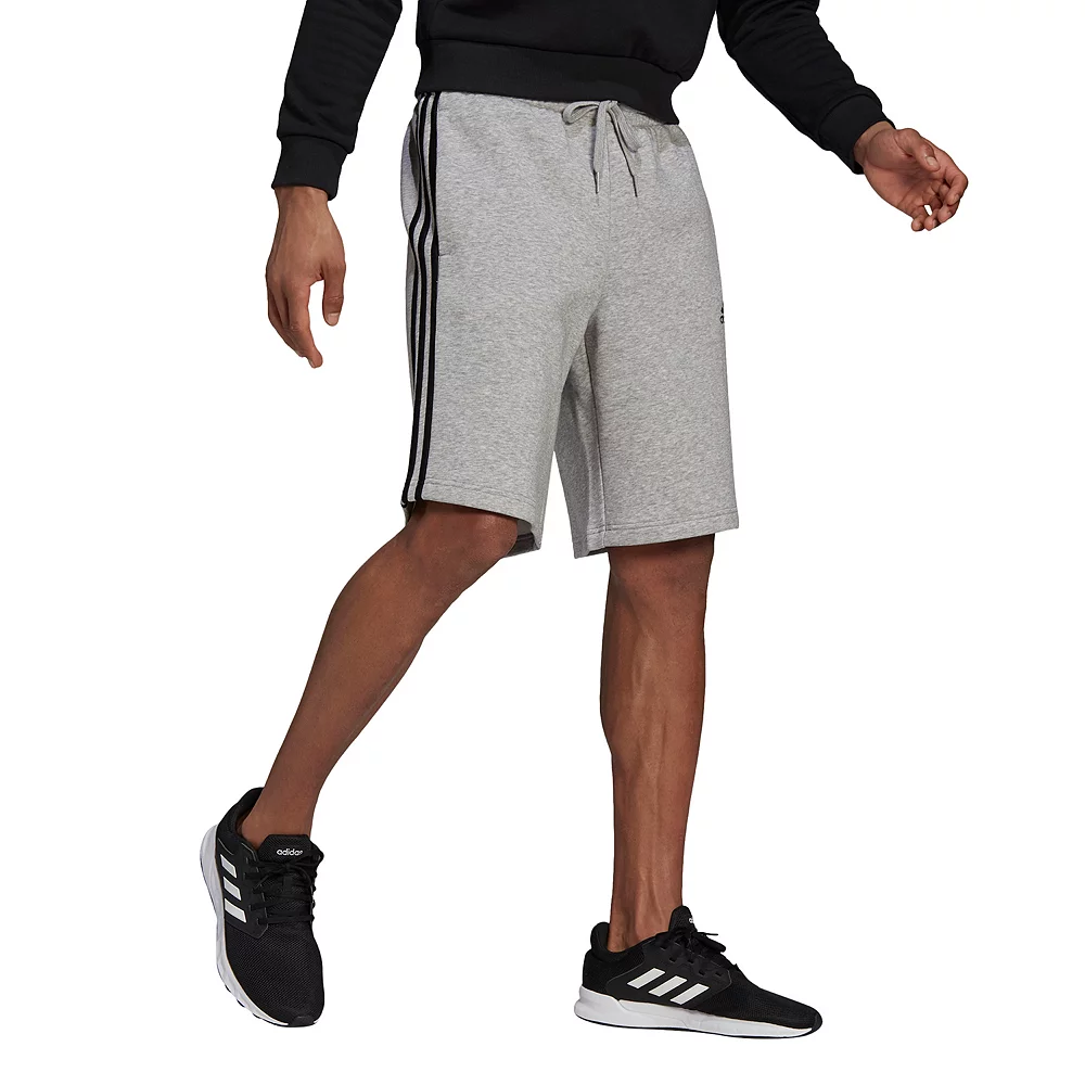 Big & Tall adidas 3-Stripe Fleece Shorts 8 Big & Tall adidas 3-Stripe Fleece Shorts - Image 8