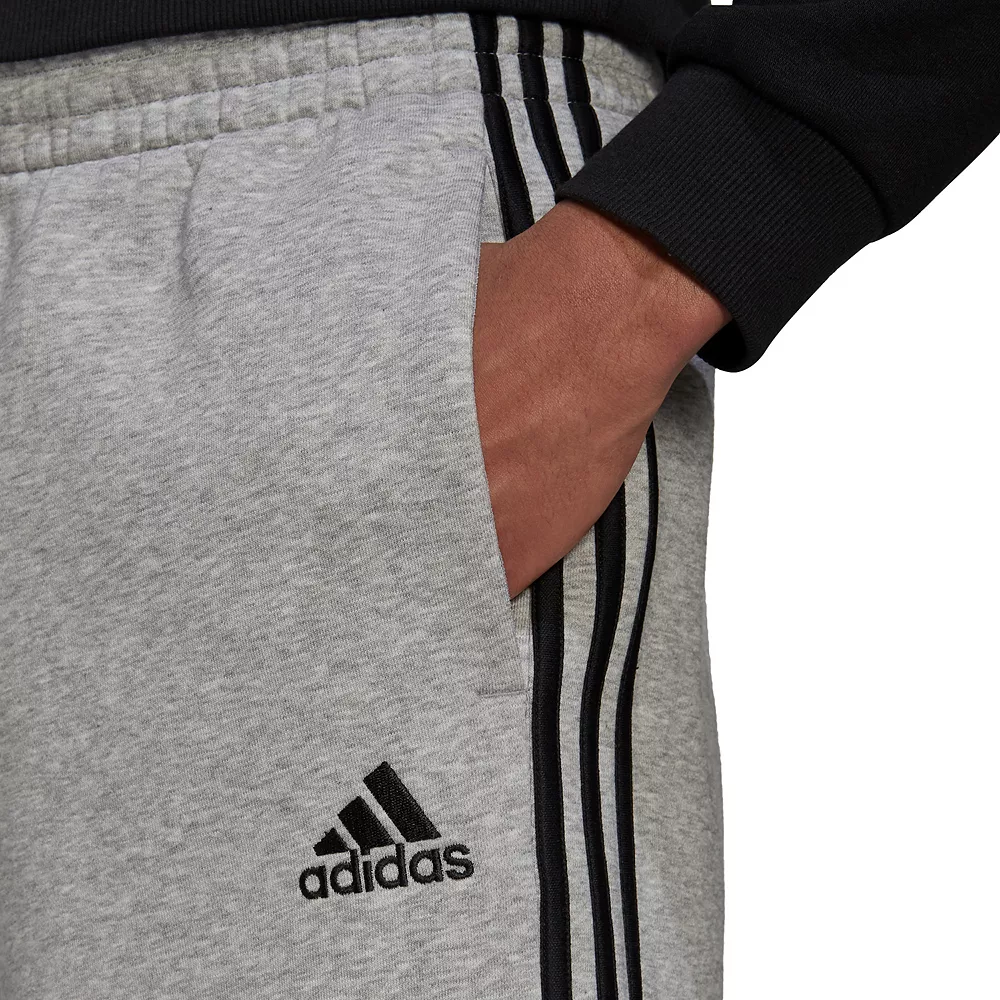 Big & Tall adidas 3-Stripe Fleece Shorts 9 Big & Tall adidas 3-Stripe Fleece Shorts - Image 9