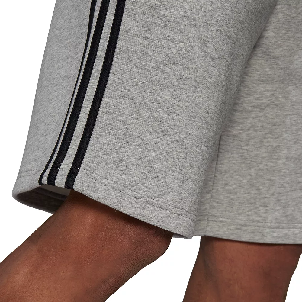 Big & Tall adidas 3-Stripe Fleece Shorts 10 Big & Tall adidas 3-Stripe Fleece Shorts - Image 10