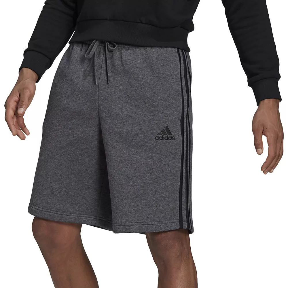 Big & Tall adidas 3-Stripe Fleece Shorts 3 Big & Tall adidas 3-Stripe Fleece Shorts - Image 3