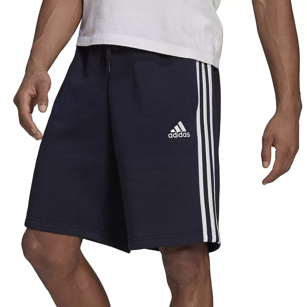 Big & Tall adidas 3-Stripe Fleece Shorts 4 Big & Tall adidas 3-Stripe Fleece Shorts - Image 4