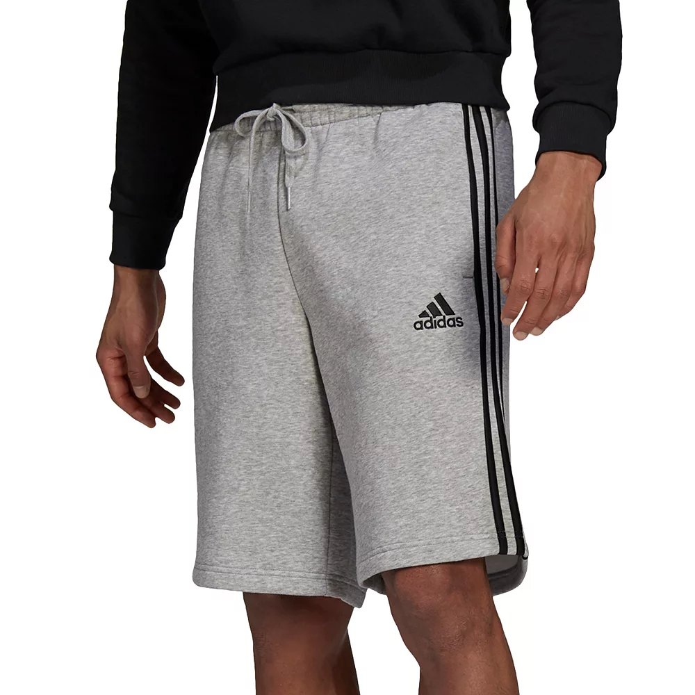 Big & Tall adidas 3-Stripe Fleece Shorts 1 Big & Tall adidas 3-Stripe Fleece Shorts
