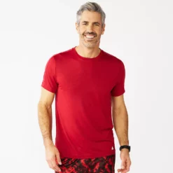 Men's Tek Gear® Core Dry Tek Tee -Hot Sale Adult Shop 4671350 Cherry Berry Ruby