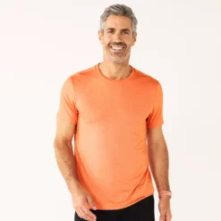 Men's Tek Gear® Core Dry Tek Tee -Hot Sale Adult Shop 4671350 Flame Yellow Melon