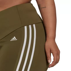 Plus Size adidas 3 Stripe Ankle Leggings -Hot Sale Adult Shop 4796624 ALT2
