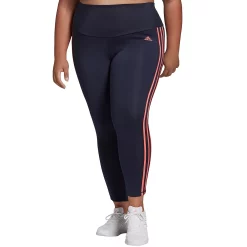 Plus Size adidas 3 Stripe Ankle Leggings -Hot Sale Adult Shop 4796624 Legend Ink Semi Turbo