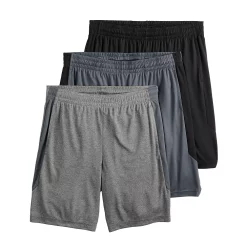 Men's Tek Gear® 3-Pack Dry Tek Shorts -Hot Sale Adult Shop 4840108 Black Hawk Gray