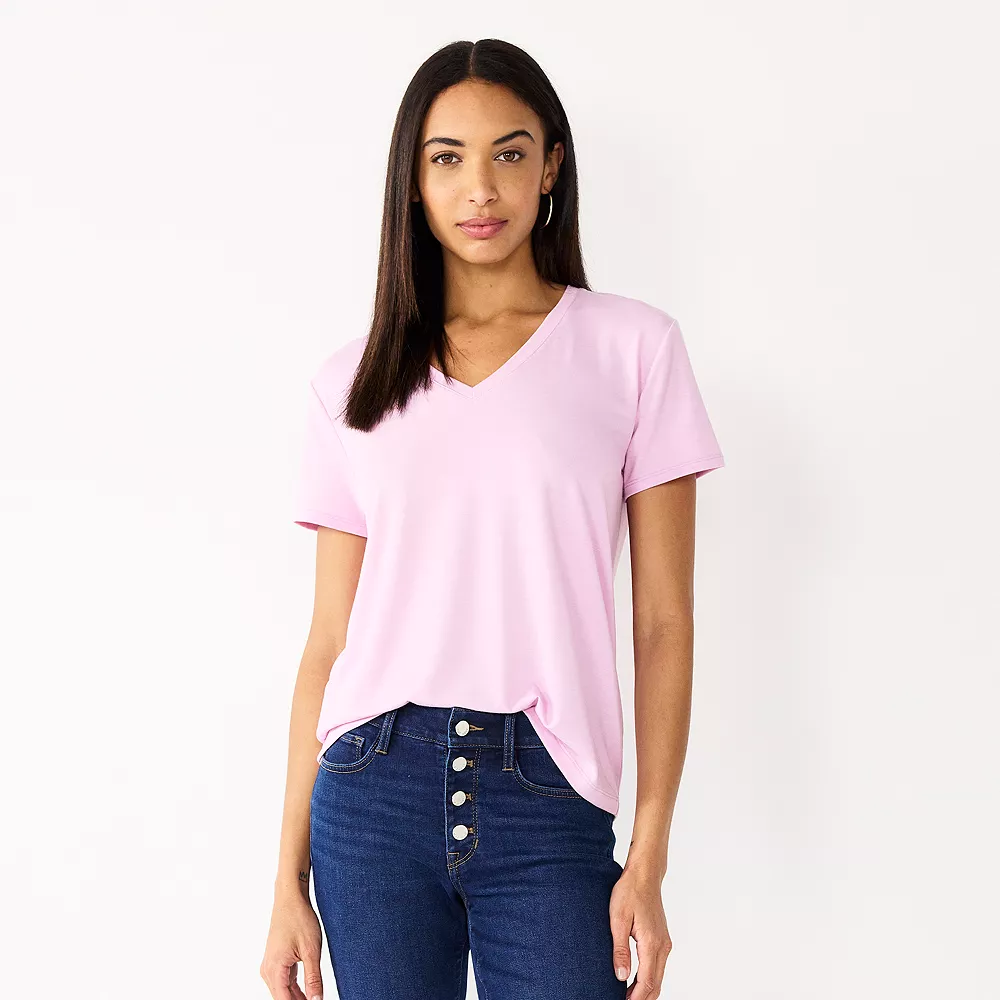 Women's Nine West Essential V-Neck Tee 24 Women's Nine West Essential V-Neck Tee - Image 24