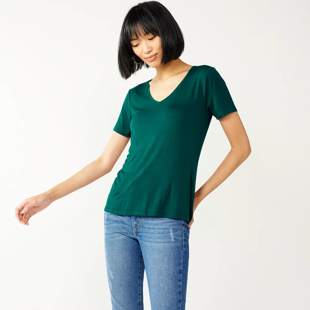 Women's Nine West Essential V-Neck Tee 17 Women's Nine West Essential V-Neck Tee - Image 17