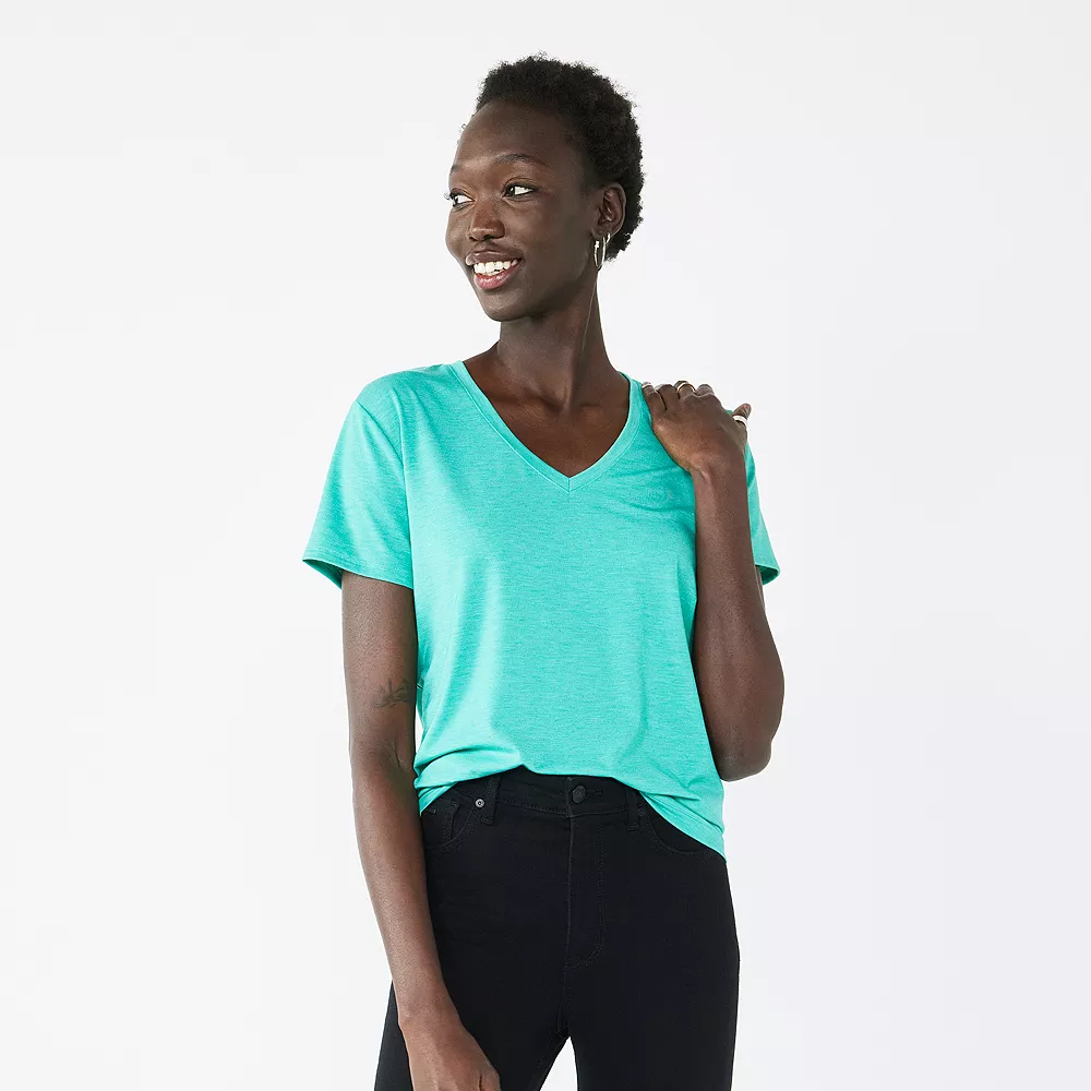 Women's Nine West Essential V-Neck Tee 1 Women's Nine West Essential V-Neck Tee