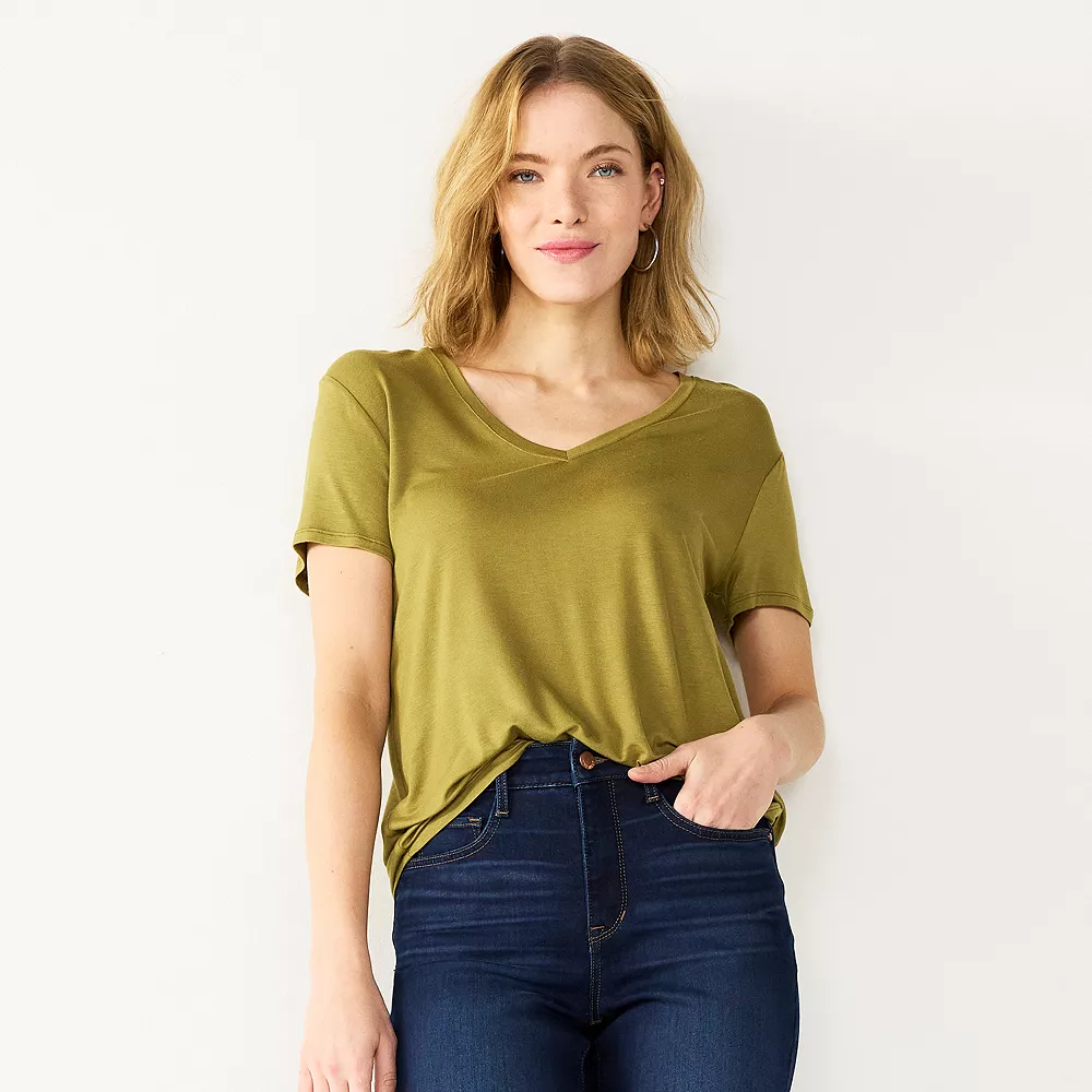 Women's Nine West Essential V-Neck Tee 9 Women's Nine West Essential V-Neck Tee - Image 9