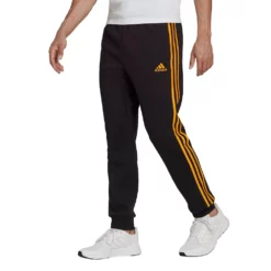 Men's adidas Essentials Fleece Jogger -Hot Sale Adult Shop 4882606 Black Semi Solar Gold