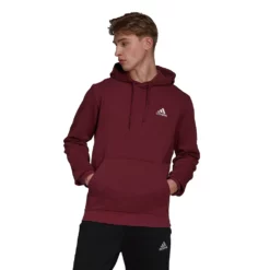 Men's adidas Feel Cozy Pullover Fleece Hoodie -Hot Sale Adult Shop 4882714 Victory Crimson White