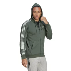 Men's adidas Essential Full-Zip Fleece Hoodie -Hot Sale Adult Shop 4883022 ALT2