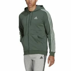 Men's adidas Essential Full-Zip Fleece Hoodie -Hot Sale Adult Shop 4883022 ALT5