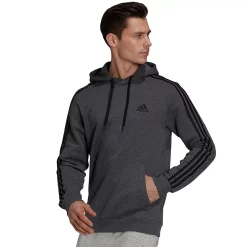 Men's adidas Essential Pullover Hoodie -Hot Sale Adult Shop 4884595 Dark Gray Black