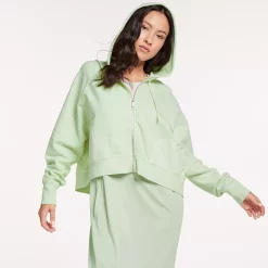 Women's FLX Embrace Fleece Boxy Zip-Up Hoodie -Hot Sale Adult Shop 4891635 Soft Breeze