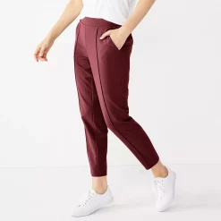 Women's Nine West Relaxed Crop Pull-On Pants 20 Women's Nine West Relaxed Crop Pull-On Pants -Hot Sale Adult Shop 4911770 Maddie Plum