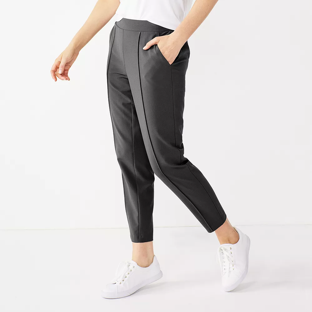Women's Nine West Relaxed Crop Pull-On Pants 4 Women's Nine West Relaxed Crop Pull-On Pants - Image 4