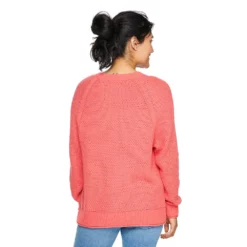 Women's Sonoma Goods For Life® All Over Stitch Crewneck Sweater -Hot Sale Adult Shop 4923526 ALT