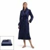 Petite Miss Elaine Essentials Fleece Long Wrap Robe with Matching Blanket