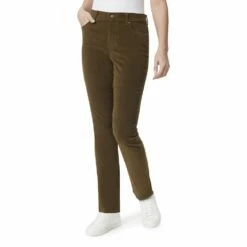 Women's Gloria Vanderbilt Amanda Modern Slim Corduroy -Hot Sale Adult Shop 4939188 Juniper Olive