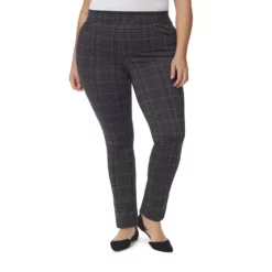 Plus Size Gloria Vanderbilt Avery Slim Ponte Pants -Hot Sale Adult Shop 4950444 Reims Grid Plaid