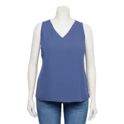 Plus Size Nine West Essential V-Neck Tank