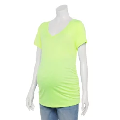 Maternity Sonoma Goods For Life® Essential V-Neck Tee -Hot Sale Adult Shop 4980526 Bright Green