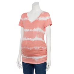 Maternity Sonoma Goods For Life® Essential V-Neck Tee -Hot Sale Adult Shop 4980526 Coral Dye