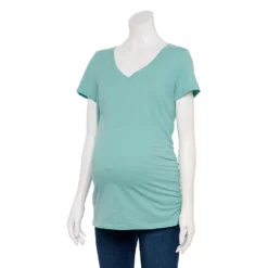 Maternity Sonoma Goods For Life® Essential V-Neck Tee -Hot Sale Adult Shop 4980526 Island Teal