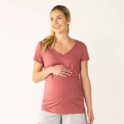 Maternity Sonoma Goods For Life® Essential V-Neck Tee -Hot Sale Adult Shop 4980526 Shabby Mauve