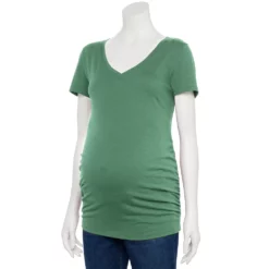 Maternity Sonoma Goods For Life® Essential V-Neck Tee -Hot Sale Adult Shop 4980526 Unique Green