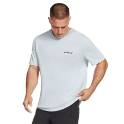 Men's Skechers® GO-Dri Premium Tee -Hot Sale Adult Shop 4981362 Blue Fog White