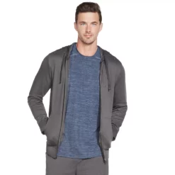 Men's Skechers® Pique Full Zip Hoodie -Hot Sale Adult Shop 4981367 ALT2