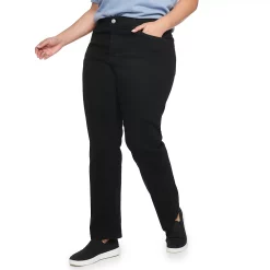 Plus Size Sonoma Goods For Life® Premium Elastic-Waist Midrise Straight-Leg Jeans -Hot Sale Adult Shop 4988856 Park