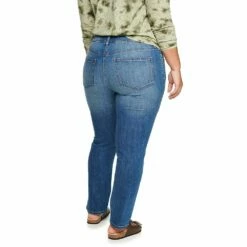 Plus Size Sonoma Goods For Life® Premium Mid-Rise Curvy Straight-Leg Jeans -Hot Sale Adult Shop 4989903 ALT