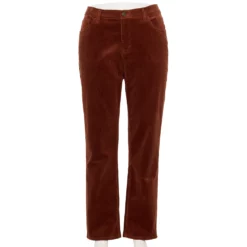 Plus Size Sonoma Goods For Life® Premium Mid-Rise Curvy Straight-Leg Jeans -Hot Sale Adult Shop 4989903 Rustic Orange