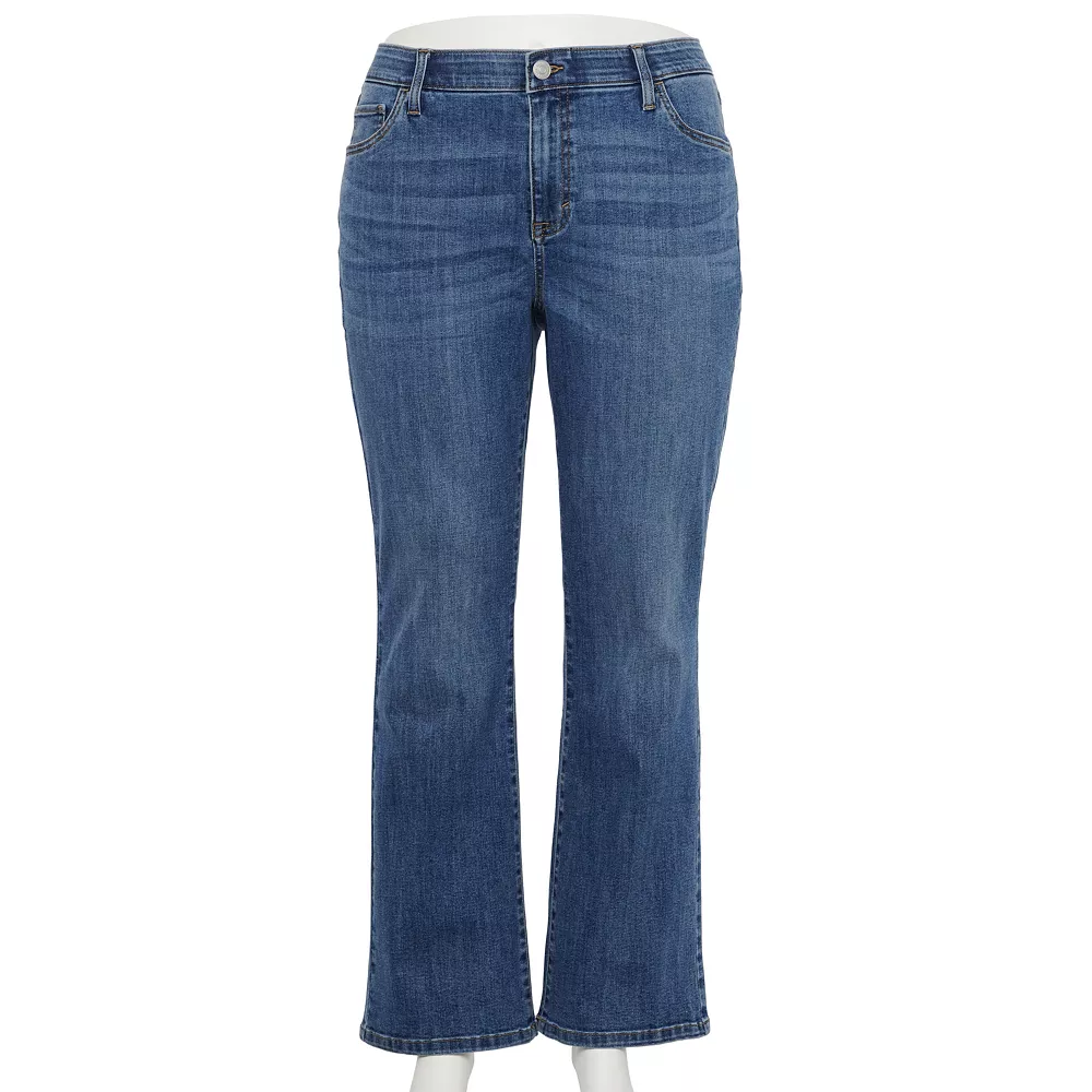 Plus Size Sonoma Goods For Life® Elastic-Waist Curvy Mid-Rise Bootcut Jeans 2 Plus Size Sonoma Goods For Life® Elastic-Waist Curvy Mid-Rise Bootcut Jeans - Image 2