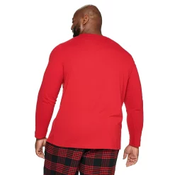 Big & Tall Sonoma Goods For Life® Crewneck Tee & Flannel Pants Sleep Set -Hot Sale Adult Shop 5004620 ALT