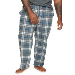 Big & Tall Sonoma Goods For Life® Microfleece Sleep Pants -Hot Sale Adult Shop 5010901 Gray Jean Blue