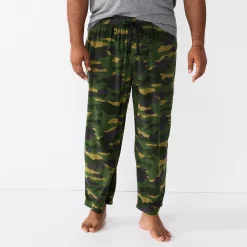 Big & Tall Sonoma Goods For Life® Microfleece Sleep Pants -Hot Sale Adult Shop 5010901 Green Camo Print