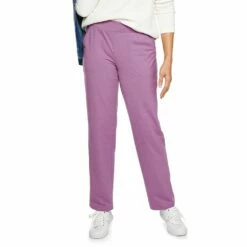 Petite Croft & Barrow® Easy Knit Straight-Leg Pants -Hot Sale Adult Shop 5011472 Violet