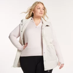 Plus Size FLX Boucle Mixed-Media Vest -Hot Sale Adult Shop 5018117 Sand Trap