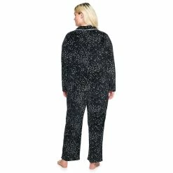 Plus Size Sonoma Goods For Life® Velour Pajama Shirt & Pajama Pants Set -Hot Sale Adult Shop 5033014 ALT