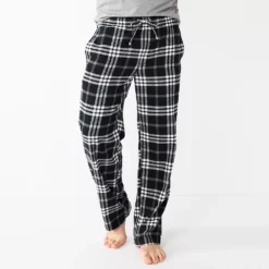 Men's Sonoma Goods For Life® Flannel Pajama Pants -Hot Sale Adult Shop 5034879 Black Windowpane