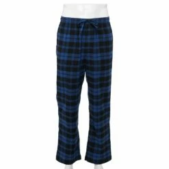 Men's Sonoma Goods For Life® Flannel Pajama Pants -Hot Sale Adult Shop 5034879 Blue Denim Black