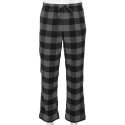 Men's Sonoma Goods For Life® Flannel Pajama Pants -Hot Sale Adult Shop 5034879 Gray Black Check
