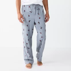 Men's Sonoma Goods For Life® Flannel Pajama Pants -Hot Sale Adult Shop 5034879 Gray Skiers